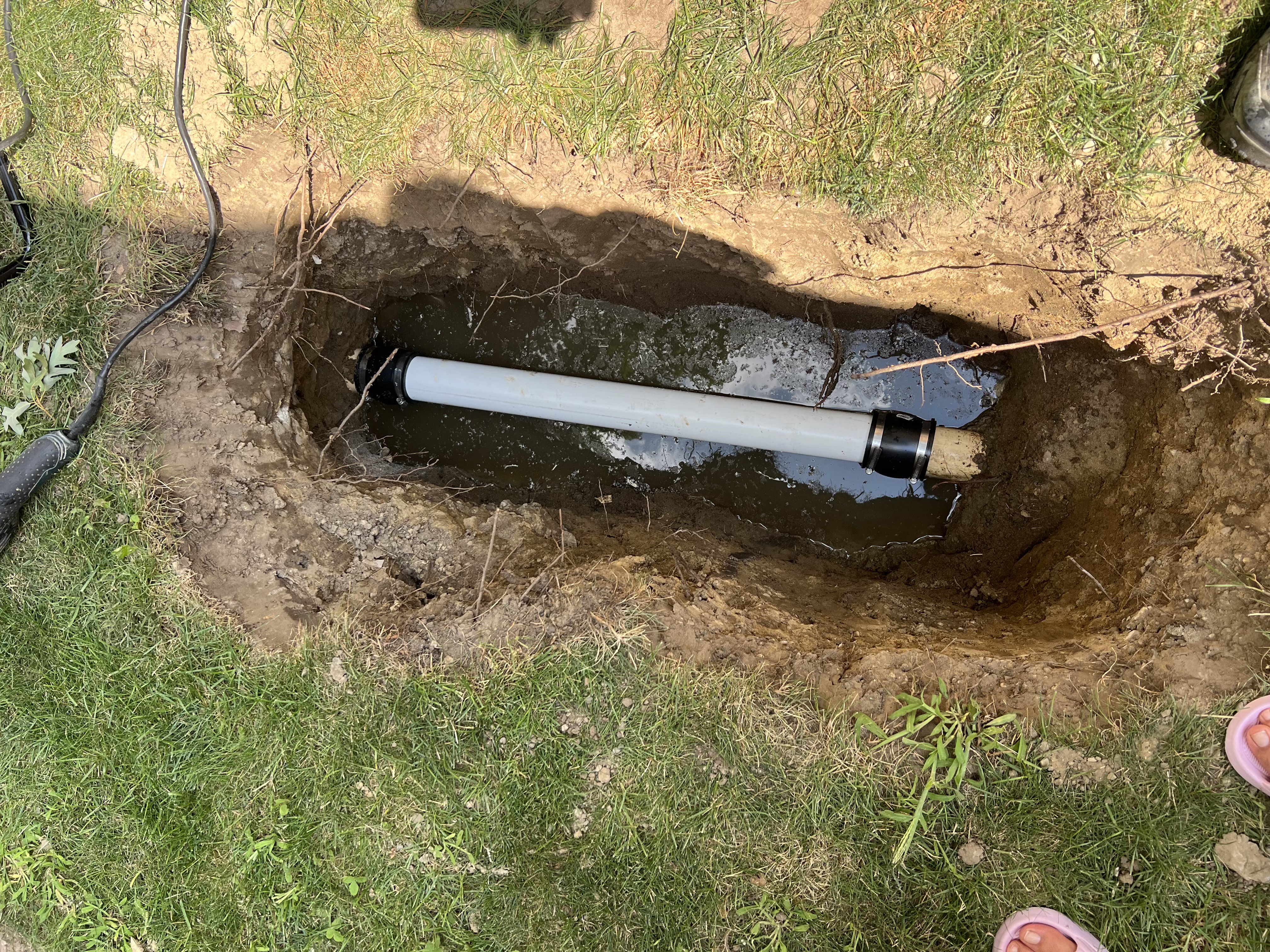 Sewer line work